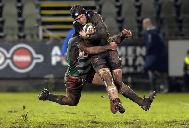 Rugby, battaglia nel fango: Treviso batte le Zebre