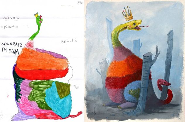 "Bestiarium", i disegni di bambini e street artist sulle tracce di Borges