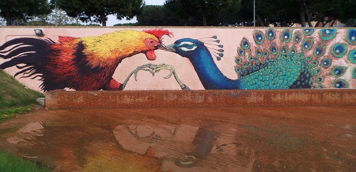 I murales d'artista colorano Rimini
