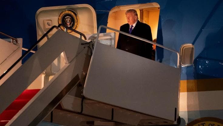 Il presidente Donald Trump (forse) in Italia se gli Usa dell’hockey arriveranno in finale