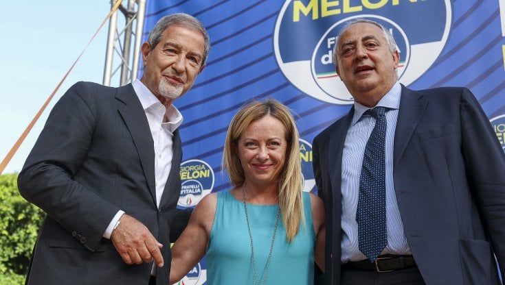 Giorgia Meloni in Sicilia, obiettivo Regione: “Subito il sì a Musumeci oppure andremo da soli”