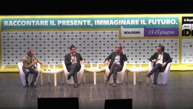 La Repubblica delle Idee 2025 - L'inaugurazione con il direttore Orfeo, Metsola, Lepore e de Pascale