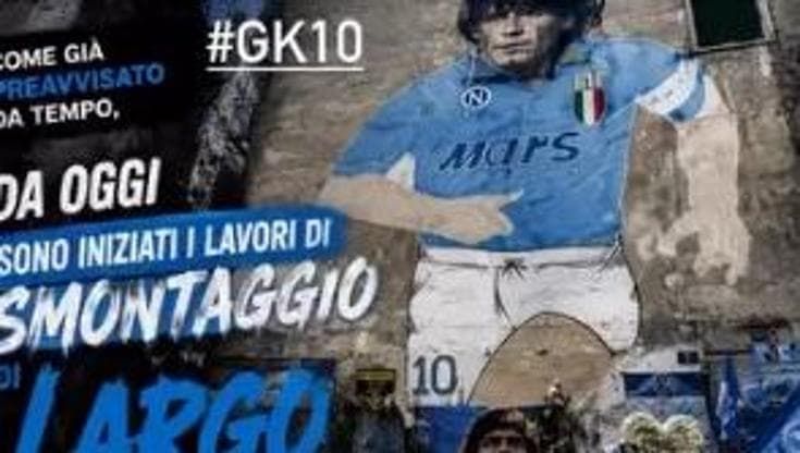 Largo Maradona chiude: si allestisce il cantiere per il restyling del piazzale ai Quartieri