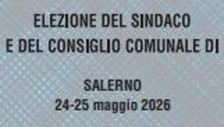 Comunali a Salerno 2026: a che ora, come si vota e il fac simile della scheda elettorale