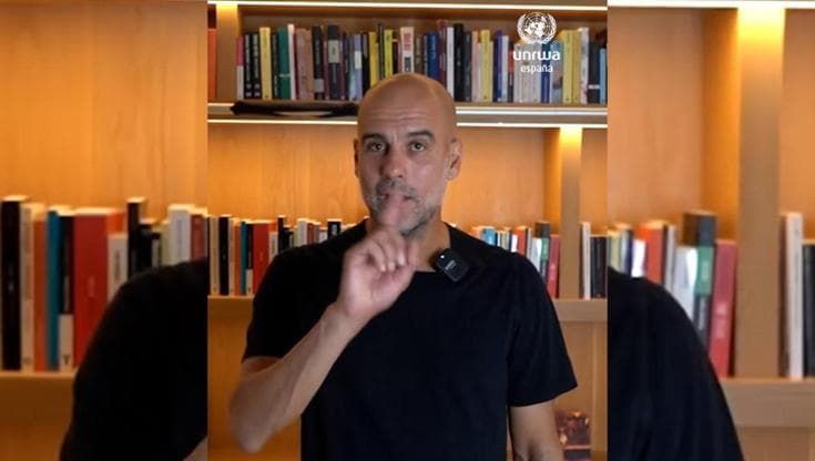 Gaza, l'appello di Guardiola per i rifugiati: "Sono bambine e bambini, non danni collaterali"