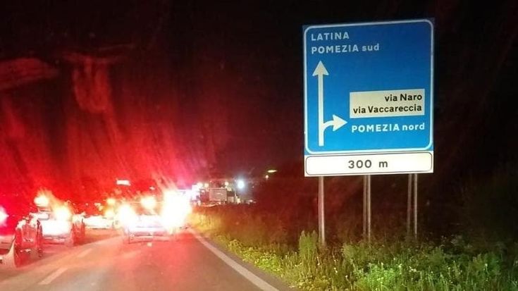 Pontina, incidente all’altezza di Castel Romano: un morto e tre feriti