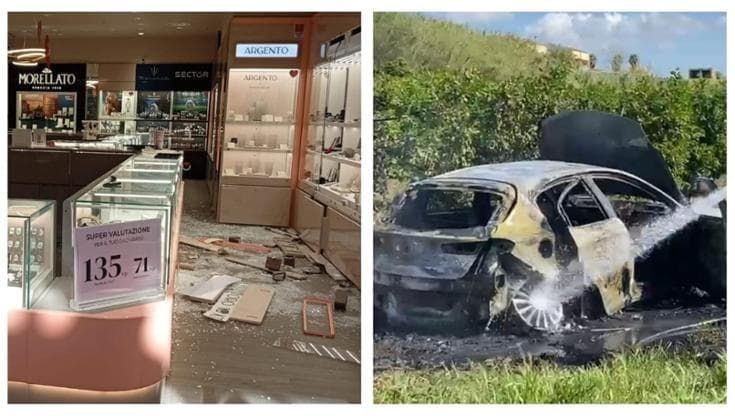 Terrore nel centro commerciale di Policoro, assalto armato in gioielleria. Caccia ai rapinatori
