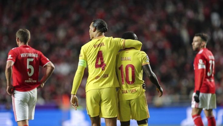 Champions, Benfica-Liverpool 1-3: i Reds ipotecano la semifinale