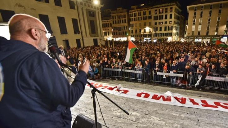 Genova, la marcia dei 50 mila per Gaza con la sindaca Salis e il vescovo Tasca
