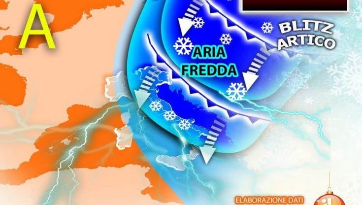 Previsioni meteo, blitz artico verso l'Italia: in arrivo piogge, venti freddi e nevica a bassa quota