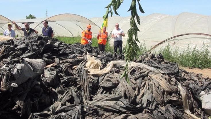 Terra dei Fuochi e plastiche agricole, la rivolta parte da Teverola e Frignano: tonnellate rimosse