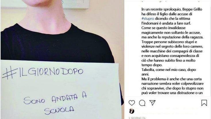  Eva porta sui social la voce delle vittime: "Il giorno dopo lo stupro sono andata a scuola"