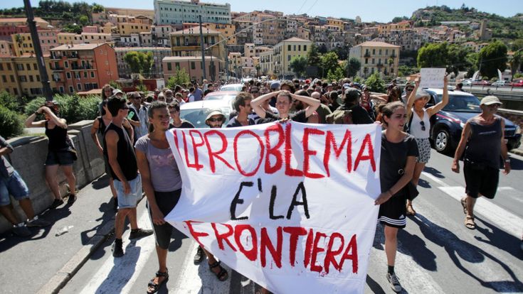 Noborder e frontalieri contro l’Europa delle frontiere chiuse 
