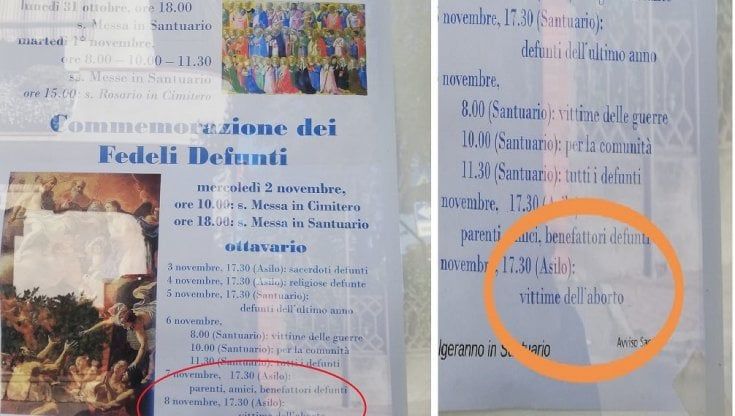 Spezia, la messa in un asilo per commemorare "le vittime dell'aborto": polemiche in paese contro il prete