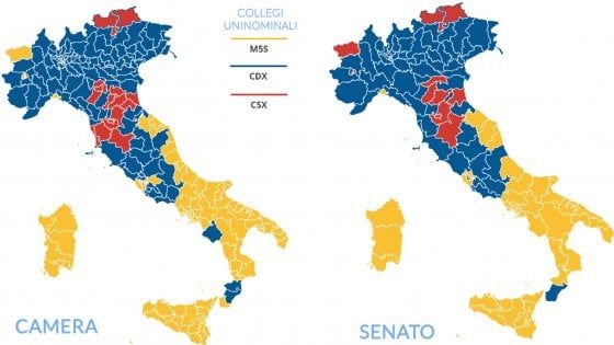 Elezioni Politiche 2018, M5s sfondano al Sud: è cappotto in Sicilia e Sardegna