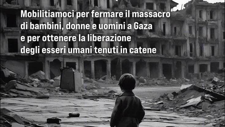 Marisa Laurito lancia la mobilitazione: con un bambolotto insanguinato contro il massacro a Gaza