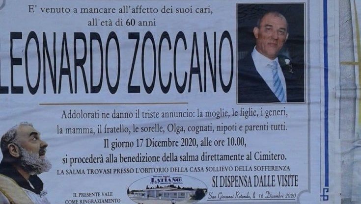 Covid, muore a 60 anni dipendente comunale di San Giovanni Rotondo: "Nardino era il papà di tutti noi"