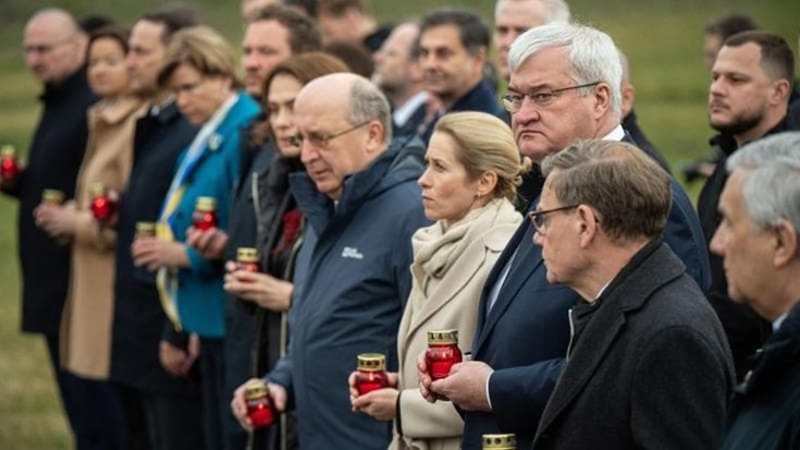 Il ritorno dell’Europa a Bucha: “La strage non resterà impunita”