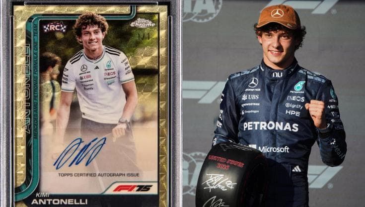 Kimi Antonelli, la card da collezione battuta all’asta per quasi 900mila dollari