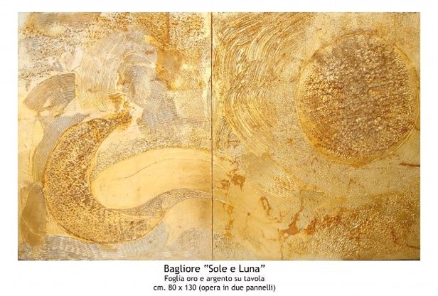 Nella mostra "Oro astratto"<br />le visioni di Annamaria Volpe
