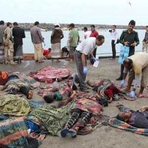 Yemen, profughi somali in fuga massacrati sotto un bombardamento