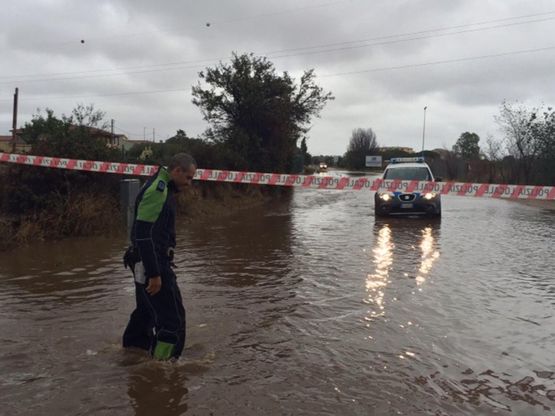 Maltempo, allerta meteo su tutta la Sardegna: a Olbia esonda il Siligheddu