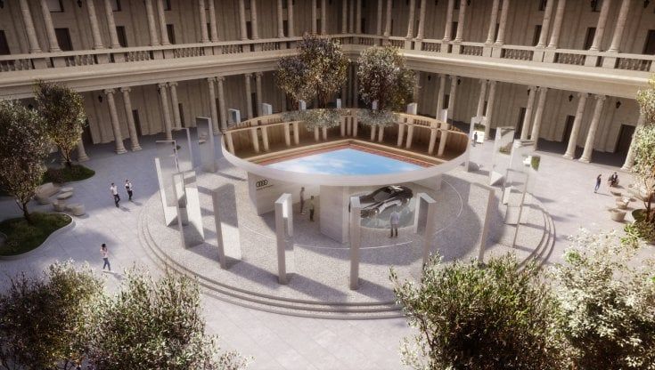 Lo show Audi alla Design Week di Milano: dalla "circular economy" al prototipo Skysphere 
