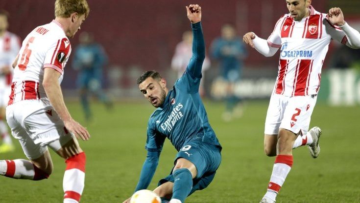 Europa League, Stella Rossa-Milan 2-2: i rossoneri si fanno riprendere al 93'. Bennacer ko per il derby