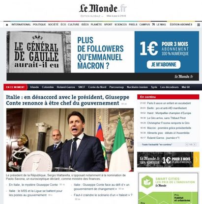 Governo, la rinuncia di Conte e la crisi istituzionale sui siti internazionali