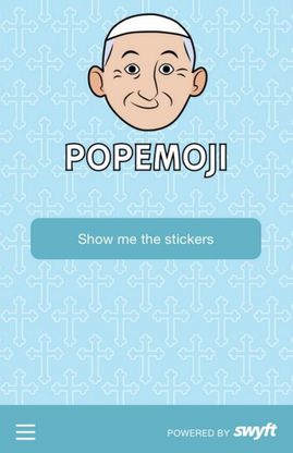 Popemoji, le emoticon dedicate a papa Francesco