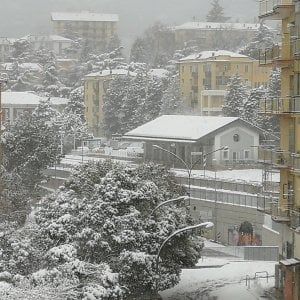 Potenza, abbondante nevicata: scuole chiuse