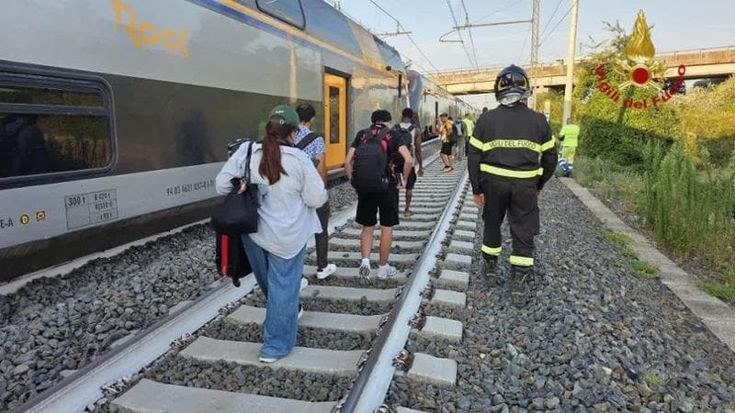 Treno con 450 persone investe una mandria di bufale: bloccata circolazione sulla ferrovia Roma-Orte