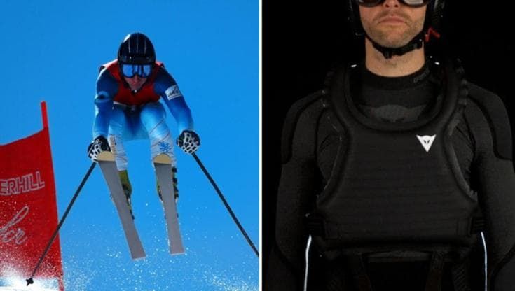 Veloci come proiettili: così ai Giochi l'airbag protegge gli sciatori
