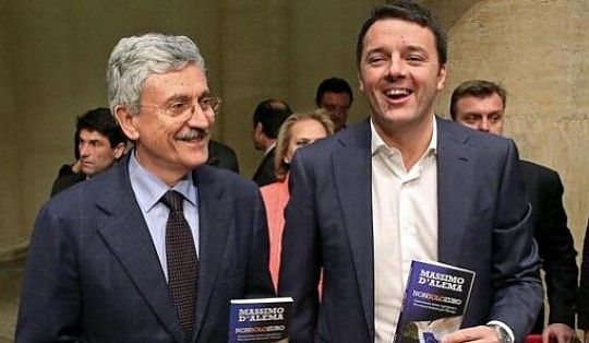 Pd, D'Alema: "Renzi leader, ma non si arriva al 40% senza un partito"