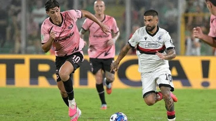 La Sampdoria si arrende al Palermo. Troppi errori, Insigne non basta