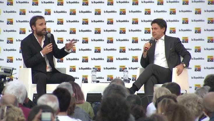 RepIdee 2022, Stefano Cappellini con Giuseppe Conte