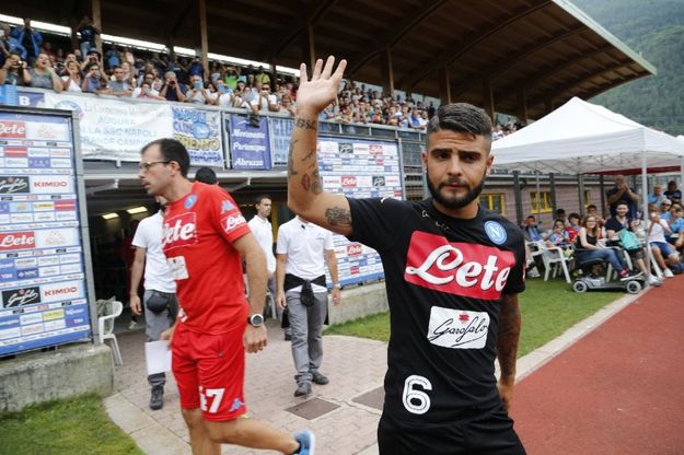 Dimaro, allenamento con Mertens e Insigne