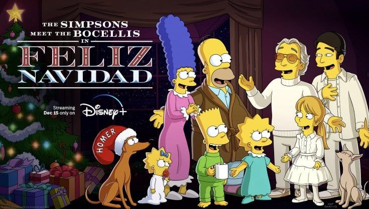 Andrea Bocelli nella puntata di Natale dei Simpson