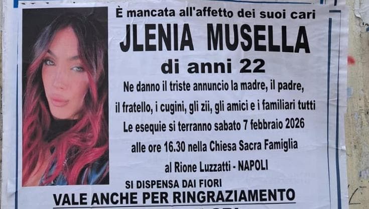 Ylenia, i funerali. Sul manifesto anche il fratello. Don Battaglia: “La rabbia non vi rubi il cuore”
