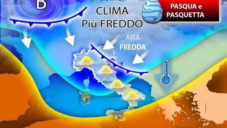 Meteo, a Pasqua e Pasquetta temperature in calo