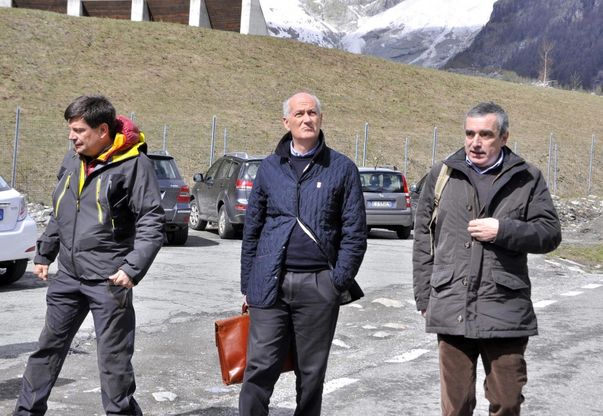 Il sopralluogo di Gabrielli a Courmayeur