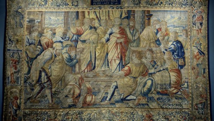 Palermo, l'arazzo di Raffaello, un gioiello in mostra all'Abatellis