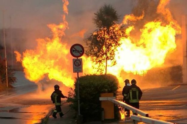 Brescia, fulmine colpisce le acciaierie Riva: esplode la cabina del gas