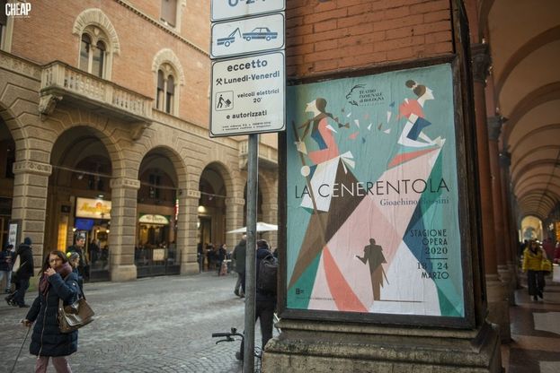 Bologna, sulle bacheche in centro la stagione d'Opera del Comunale nei manifesti di Guasco