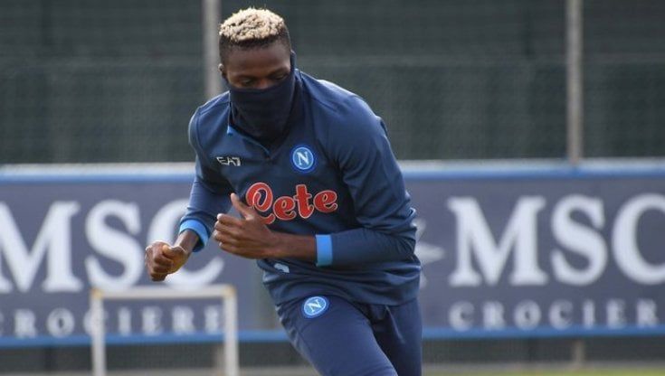Napoli, Osimhen torna a correre sul campo