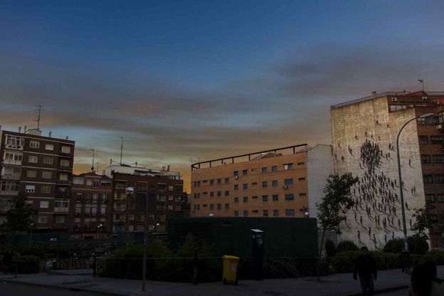 Madrid, dal degrado all'opera d'arte con pochi colpi di spray