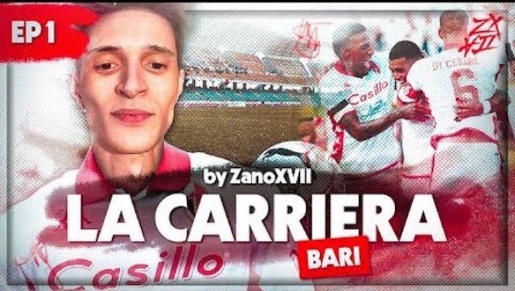 Calcio, il Bari spopola sui social con lo streamer Zano XVII: la carriera su Fifa2023 è virale