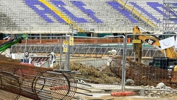 Stadio, estate di lavori: sprint nel cantiere per la nuova Fiesole