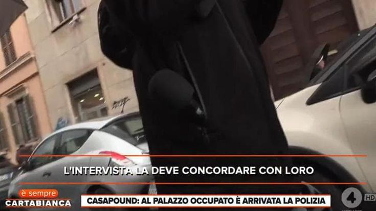 Agente Digos identifica il giornalista di Rete4 al lavoro su CasaPound: “Non capisco l’utilità”