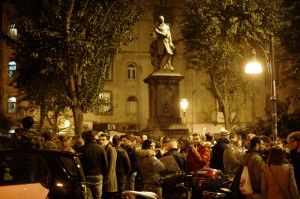 "No al degrado e alla violenza"<br />marcia nel cuore della movida